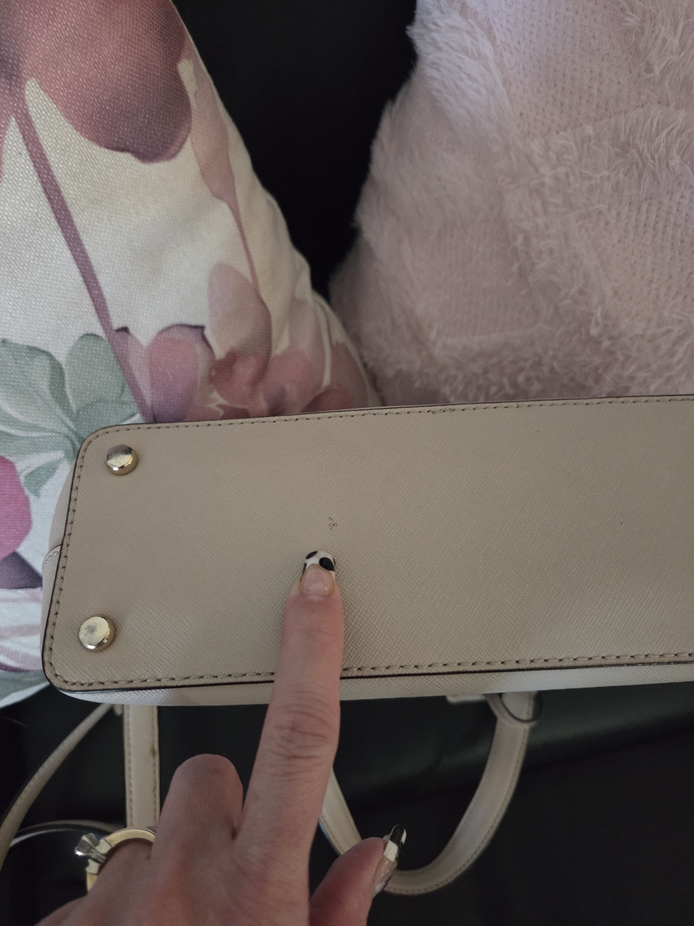 Kate Spade Cream Saffiano Leather Satchel - Picture 7 of 7
